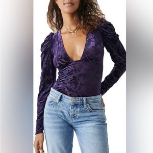 NWT Free People midnight magic hour bodysuit